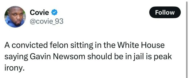 America’s got the audacity on 1000: Jailbird-in-Chief tryna call the warden
