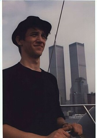 Me sailing by 2 old friends 1984.